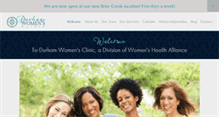 Desktop Screenshot of durhamwomensclinic.com