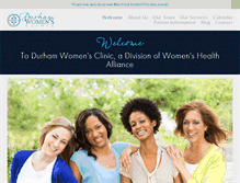 Tablet Screenshot of durhamwomensclinic.com